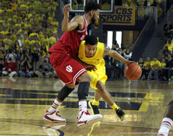 Michigan vs Indiana university basketball game 2013 photography by robbie small